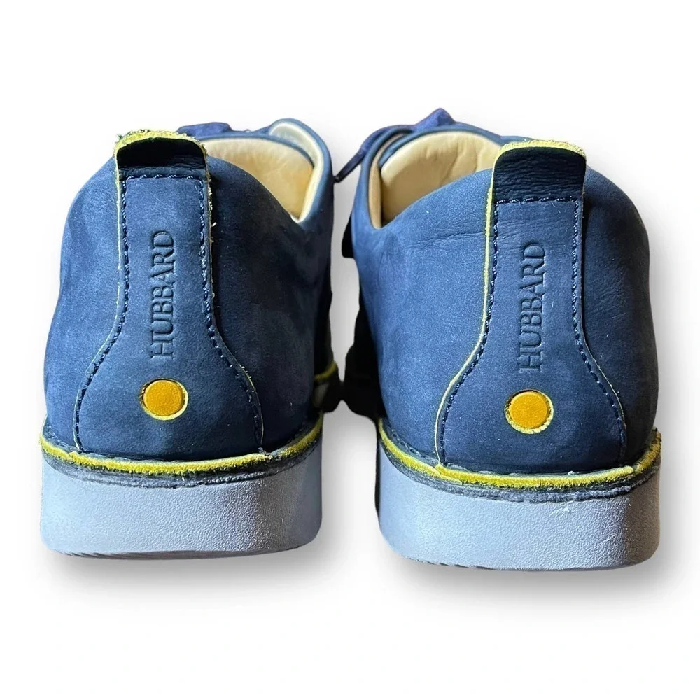 Samuel Hubbard Comfort Shoes Blue Suede Free Derby Antimicrobial Vibram Size 11